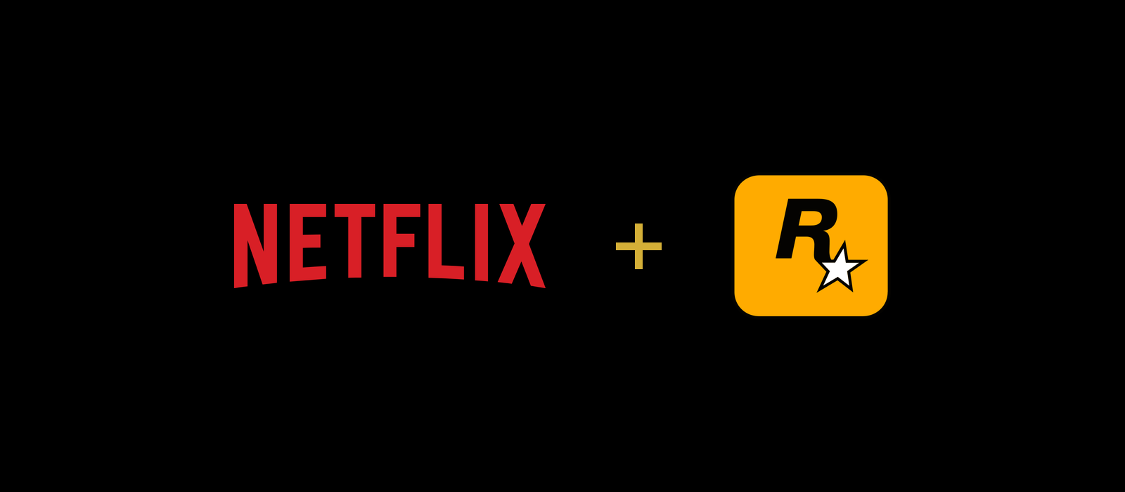 Los logos oficiales de Netflix y Rockstar Games, uno junto al otro, representando el acuerdo de distribución para el estreno de GTA 6